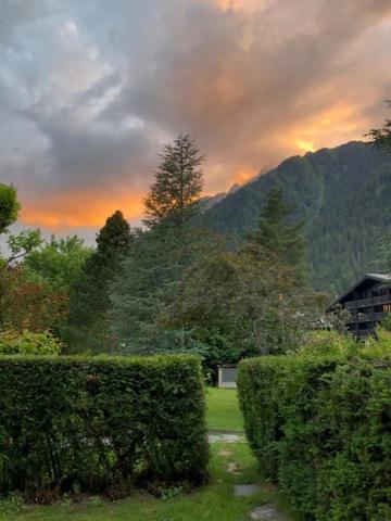 Studio Au Calme Avec Jardin Et Vue Mont-Blanc Chamonix Luaran gambar